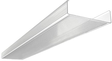 KASTLITE DSB48 2 Bulb Wraparound Ceiling Light Lithonia Lens Replacement, 48 Prismatic Acrylic Overhead LED/Fluorescent Lamp Fixture Cover - 4' Flat Kitchen Garage Office & Classroom Lights Diffuser