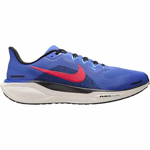 Nike Men's Air Zoom Pegasus 41 Running Shoe, Astronomy Blue Hot Punch Black, 8.5 UK