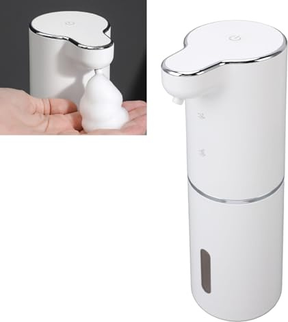 Dispenser di Sapone in Schiuma 300ml Automatico, Dispenser di Sapone Schiumogeno Touchless, Dispenser Disinfettante per le Mani Ricaricabile per il Bagno della Domestica