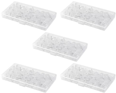 PTILSERY 200/300 Stück Pinnnadel-Haken, Pinnnadel-Aufhänger, dekorative Reißzwecken zum Aufhängen an der Wand, Pinnwand-Hakennadeln