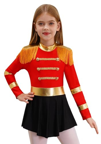 TiaoBug Disfraz Domadora para Niñas Vestido De Banda De Marcha Disfraces para Fiesta De Halloween