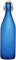 KWARE Botellas de vidrio de estilo vintage de 1 litro, ideales para uso doméstico o comercial, llenar con agua, vino, licor, aceite, cerveza, licor o cordiales (azul rey)