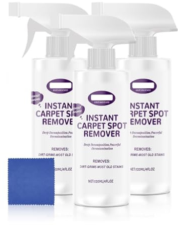 Mehrzweckleistungsstarker schnell trocknender Teppichreiniger, Teppichreinigerlösung für alle Stoffe, Textilien und Teppiche, Fleckenentferner, Teppichreiniger Spray (3pcs)