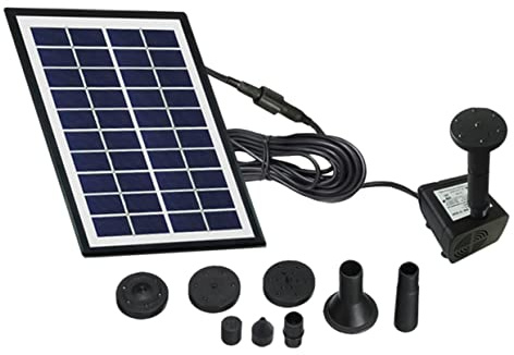 WEKADRIN Fontaine Solaire Jardin Flottante Miniaturisée Pompe à Eau Solaire Automatique sans Batterie Fontaine Extérieure pour Bassin Aquarium et Jardin Style Flottant