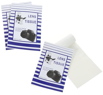 Gogogmee 200pcs Lens Cleaning Tissue Paper Portable Disposable Screen Cleaner for Glasses Cameras Microscopes Optical Devices Home Office Lab Use