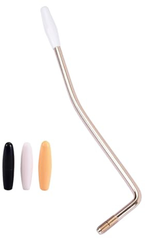 MAGICLULU Brazo de Palanca de Vibrato para Guitarra Eléctrica con Rosca de 6 Mm, Material Metálico Dorado, Incluye 3 Puntas para Reemplazo en Partes de Guitarra