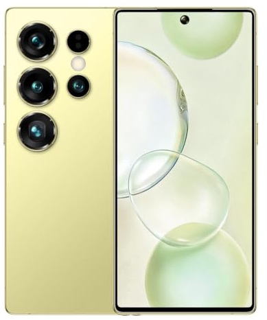 LatsYrs Mini Handy Smartphone，4.5-Zoll-Bildschirm 3000 mAh 3 GB RAM + 32 GB ROM, Dual-SIM, Dual-Kamera, Android 10.0, WLAN, Bluetooth, FM, GPS 4G kein Vertrag Telefon (Yellow)