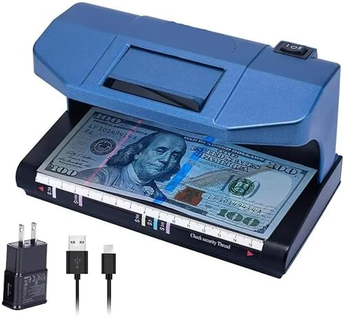 Rilevatore di banconote false adatto a tutte le valute Dollari Contanti Banconote Note Supporta raggi ultravioletti UV