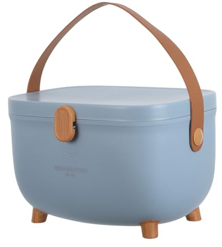 Yardenfun Organizzatore Portatile per Medicinali Multistrato con Maniglia, Scatola Grande Capacità per Conservazione Farmaci Domestici, Contenitore Multiscomparto Resistente Agli Urti