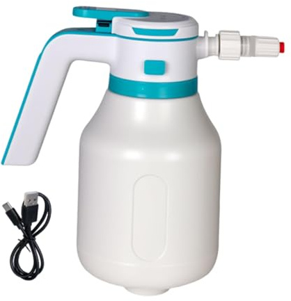 Fenteer Pulverizador de Espuma eléctrico para Coche, pulverizador de Mano, de Agua, Botella pulverizadora eléctrica para riego, Beige