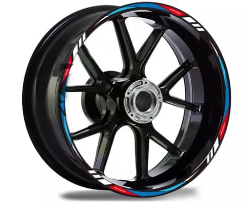WENINETIES Pegatinas Llantas Moto para NMAX nmax 125 155 160 nmax 160 NMAX 155, Adhesivos Ruedas Reflectantes Vinilos, Juego Completo para 2 Llantas,Multi-Colored