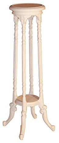Vintage Line Die Blumensäule Barley Blumentisch Tisch Mahagoni Säule Beistelltisch weiÃŸ