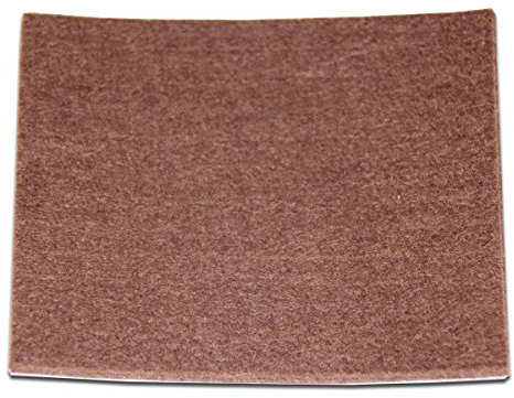 Brinox B76160M - Deslizadores de fieltro sintético (100x85 mm) color marrón