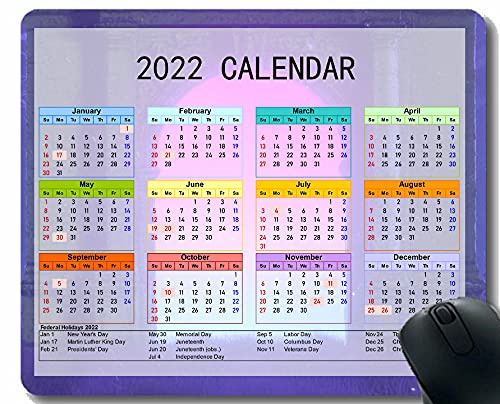 Spelmusmatta 2022 års kalender med semester, bågportal glöd spelmusmatta