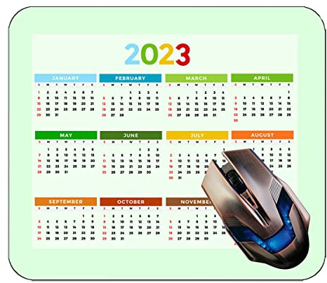Spelmusmatta 2023 års kalender med semester, strandfåglar spelmusmatta