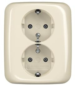 Busch-Jaeger 202 EUJ-212 Prise double Schuko blanche (2TKA00003895)
