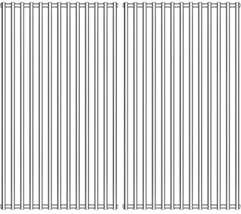 GFTIME Griglia in acciaio inox per barbecue a gas Burnhard Fred Jr, lavabile in lavastoviglie, 2 pezzi