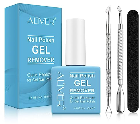 Gelnägel Entferner, 15ml Gellack Entferner, Nagellackentferner Bausatz, Schellack Nagellack Entferner, Shellac Entferner, Gellack Entferner für UV Nagellack