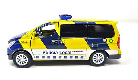 PLAYJOCS GT- 8173 FURGO POLICIA Local.Vehículo metálico, Juguete para niños y coleccionistas.