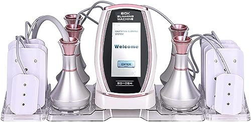 80K Ultrasonic Vacuum Cavitation Machine, 6 In 1 Multipolar Radio Frequency Photorejuvenation Machine,Cellulite Reduction Shaping Tightening Device, Professional Beauty Device for Spa, Salon Home Use