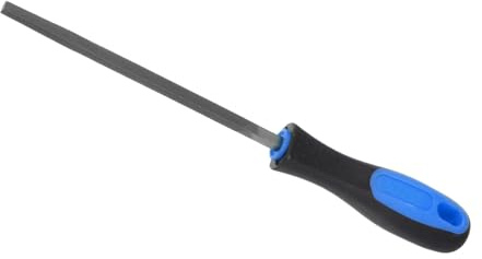 CoCud Square File, | 6 Inch File Length |, High Carbon Steel Double Cut File Hand Rasp with Anti-Slip Grip Handle - (Applications: for Shaping Metal Wood Plastic), 1-Piece