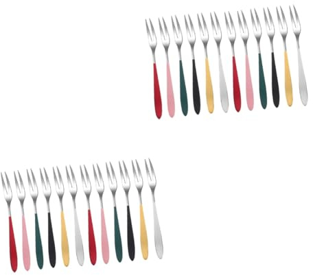 Cabilock Pièces fourchette stainless steel inoxlm martini décorations de gâteau de mariage couverts vaisselle gadgets de cuisine miniature argenterie petits outils cuillère