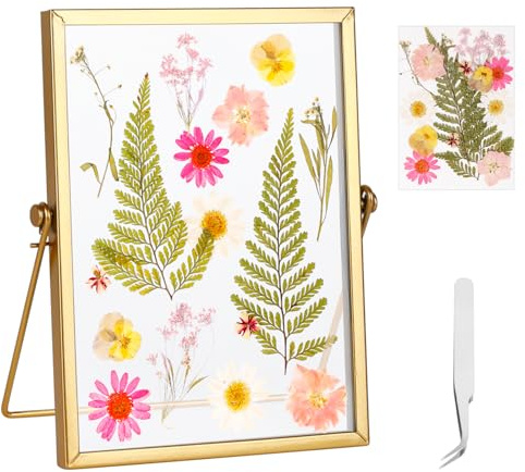 Bilderrahmen Glasrahmen für Gepresste Blumen 15X20 cm Beidseitig Sichtbar