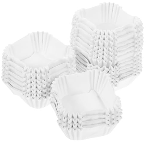 HOLIDYOYO Eleganti Pirottini Quadrati Per Torte 2000 Pezzi Pirottini Di Carta Per Cupcake Pirottini Per Muffin Supporti Per Feste