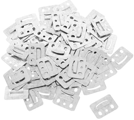 GLEAVI Clip per Pannelli Murali Fissaggio Versatile Installazione Facile in Zinco e Ferro, 100 Pezzi per Mobili e Pareti