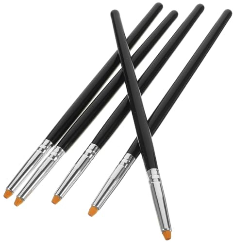 Wimpernliftingbürste 5 Stück und Faser, Schwarz | Wimpernlifting Werkzeug für Make Up und Lash Lifting, Leicht, Griffkomfortabel, Einfach zu Verstauen Zufällige Farbe