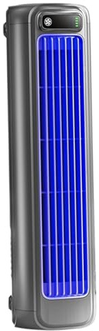 Eyccier Climatiseurs portables, petit climatiseur rechargeable à 3 vitesses et circulation, ventilateur de bureau suspendu et debout avec grille de direction, ventilateur refroidissement pour la mais