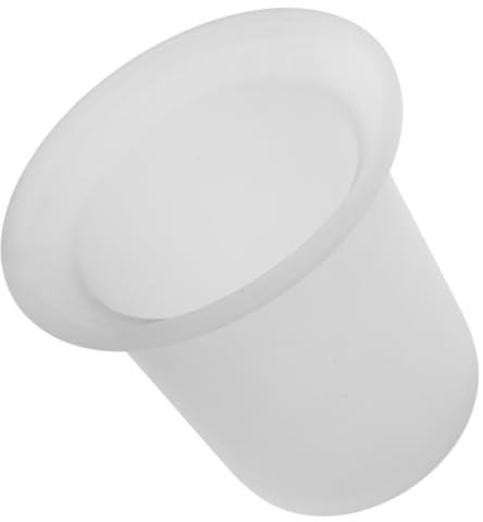 Mipcase Portaescobilla de Vidrio Blanco Multifuncional Almacenamiento y Optimización de Espacio para Baños y Aseos Domésticos
