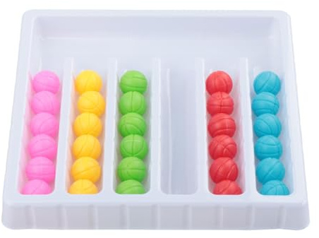 Colcolo Jouets de tri de Couleurs, Jouets sensoriels, Jeu de tri de balles, Jouet d'apprentissage de la motricité Fine pour garçons et Filles de 3 Ans et