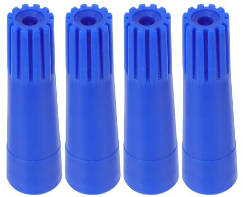 Anneome 4pcs Threaded Plastic Broom Handle Adapter for Extension Poles Multi-purpose Pole Extenders Compatible with Mop Broom and Squeegee Cleaning Tools Household Connectors