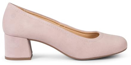 miMaO. Zapatos Anchos de tacón en Piel con Plantilla de Gel. Hecho en España