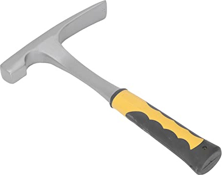 Saluaqui Piccone da Roccia Martello Geologico Piccone da Roccia in Acciaio Ad Alto Tenore di Carbonio con Punta Lucidata Impugnatura Ergonomica per Miniere, Prospezione, Costruzione e Rilevamento