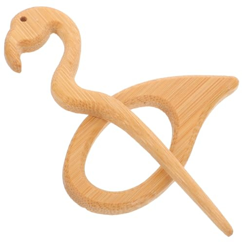 Broche en Bois Marron, Épingle Décorative à Motif Animalier pour Femme | Foulard, Châle, Veste, Tenue, Design Unique et Délicat, Reste Bien en Place