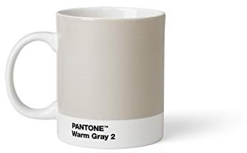 Copenhagen design Pantone Tazza in Porcellana, Grigio (Warm Gray 2), 1 unità (Confezione da 1)