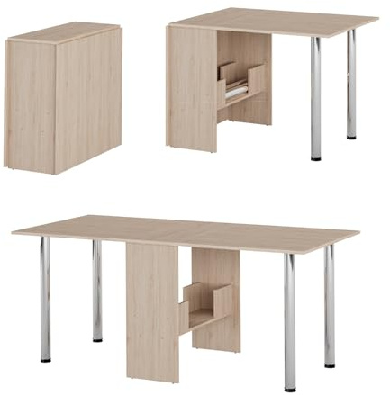 Rodnik Klappbarer Esstisch, Tisch klappbar, Klapptisch platzsparend für Küche, Esszimmer & Büro