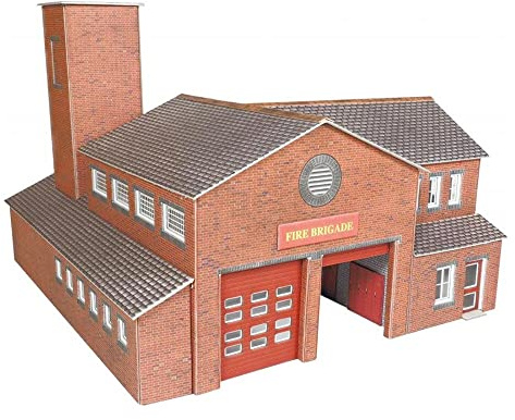 Metcalfe PO289 Fire Station Building OO Gauge Kit