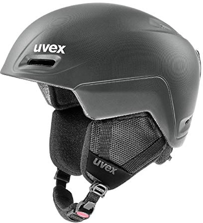 uvex jimm - Leichter Skihelm für Damen und Herren - individuelle Größenanpassung - Lautsprecher-kompatibel - Black-Anthracite matt - 52-55 cm