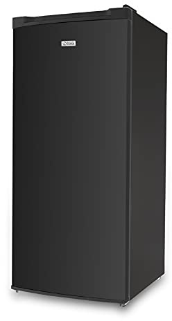 Commercial Cool Upright Freezer, Stand Up Freezer 5 Cu Ft with Reversible Door, Black