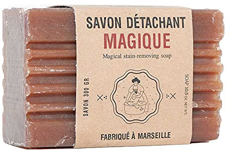 Label Provence – biologisch abbaubarer Haushaltswäsche-Reiniger – magische Fleckenentfernungsseife – 300 g Riegel