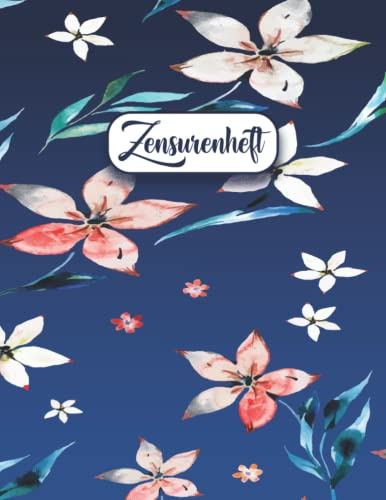 Zensurenheft: Liebevoll gestaltetes Notenheft für Lehrer und Lehrerinnen | Schulnotenheft im DIN A4 Format | Listenbuch für Lehrer | Notenlisten lehrer a4