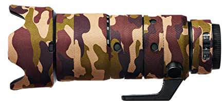 easyCover - Lens Oak - Objektivschutz - Schutz für Ihr Kameraobjektiv - Nikkor Z 70-200mm f/2.8 VR S - Braune Camouflage