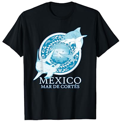Hamerhai und Weißer Hai Sea of Cortez Mexiko T-Shirt