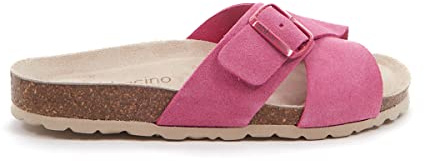 Abbacino Sandalia plana con hebilla de mujer en fucsia Fucsia