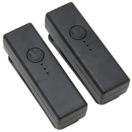 Micrófono Lavalier Inalámbrico, 10 Horas de Micrófonos Inalámbricos 2.4G con ECM y DPS, Sistema de Micrófono de Solapa Compacto para PC, Phone, Andriod, Grabación de Entrevistas,