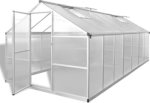 Camerina Serre Aluminium renforcé 10,53 m²,Carport Abri Voiture,Serre Tunnel