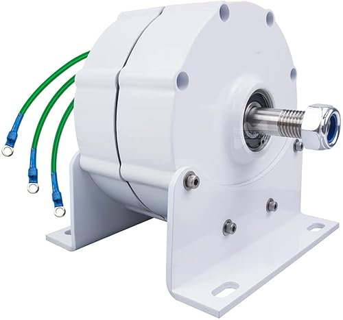 HUIZHITENGDA Dauermagnetgenerator 10000W 12 V 24 V 48 V 3 Phasengetriebe -Magnet -Wechselstrom -Lichtmaschinen Für Windwasserturbinen -Dieselmotor (Mit Basis),48v